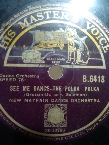 New Mayfair Dance Orchestra Disco Pasta B6418 C69