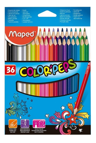 Lapices De Colores Maped Color Peps X 36 Colores