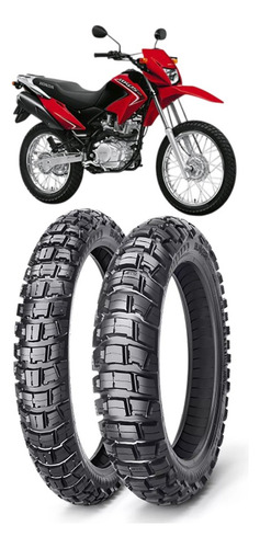 Par Pneu 90/90-19 110/90-17 Ira Dust Honda Nxr Bros