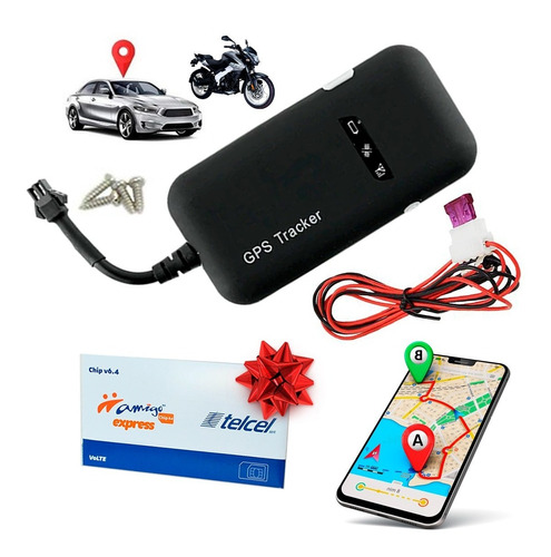 Gps Tracker De Auto Moto Facil Instalacion Plataforma Gratis