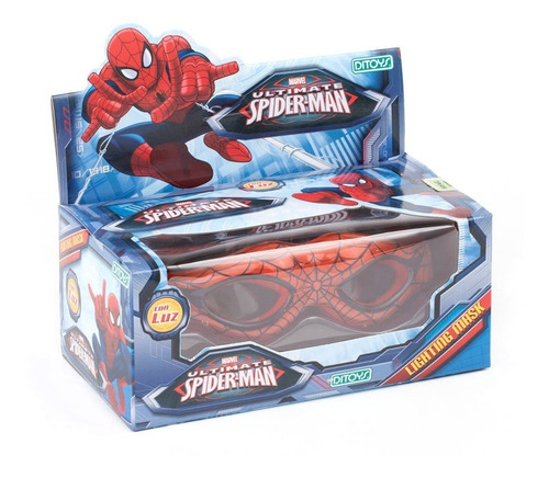 Imagen 2 de 6 de Spiderman Mascara Luminosa Ditoys Jeg 1764 El Gato