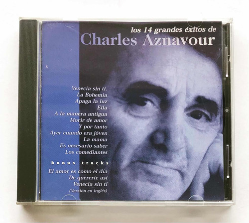Charles Aznavour - Los 14 Grandes Éxitos (cd) Casi Nuevo