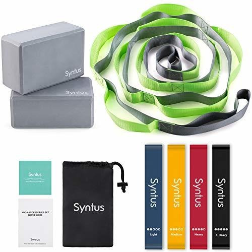 Set De Yoga Syntus 9 En 1, 1 Correa De Yoga Con 12 Bucles, 2