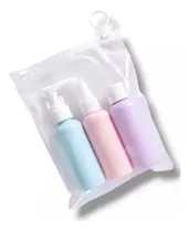 Comprar Neceser Set 3 Frascos Viaje Envase Rellenar Cuidado Personal