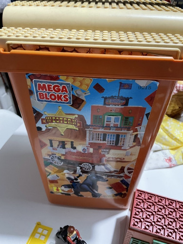 Lote Set Balde Mega Bloks Velho Oeste + 300 Pçs