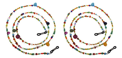 2x Sostenedor Collar Correa De Cadena Colorida Del Cordón