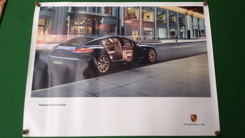 Poster Afiche Auto Porsche Panamera 4s Executi 2013 Original