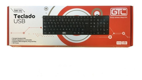 Imagen 2 de 5 de Teclado GTC KBG204