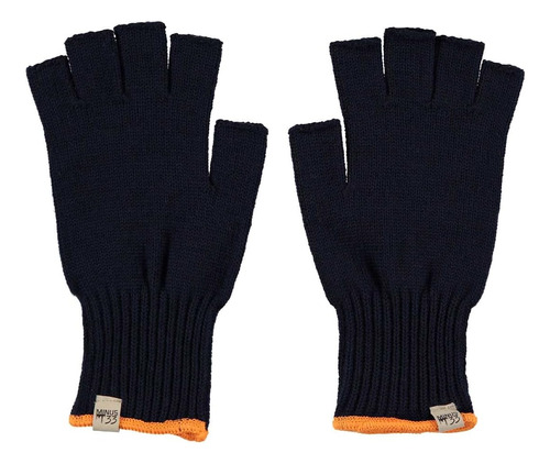 Minus33 Forro Para Guantes Sin Dedos De Lana Merino Azul Mar