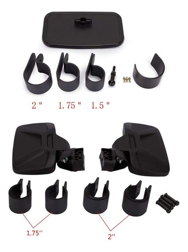 M Espejo Retrovisor Lateral Y Espejo Central Utv Para