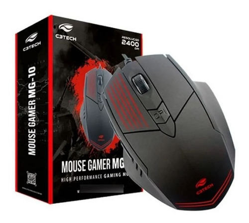 Mouse Gamer Usb C3 Tech Mg-10bk Preto Led Color