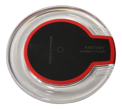 Cargador Inalambrico Fantasy Transparente Negro rojo MercadoLibre