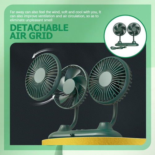 Ventilador De Doble Cabezal Para Automóvil Ventilador De Ref