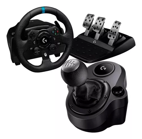 Kit Volante Logitech G29 Driving Force para PS5, PS4, PS3 e PC + Câmbio  Logitech G Driving Force, Compatível Volantes Logitech G923, G29 e G920