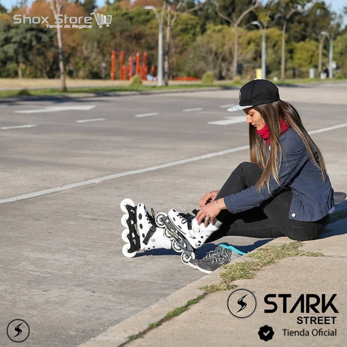 Imagen 7 de 9 de Rollers Profesionales Stark Street Bota Rigida Slalom Abec11