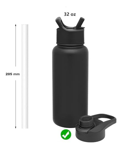 Pajitas De Repuesto Reutilizables Compatibles Con Botella De