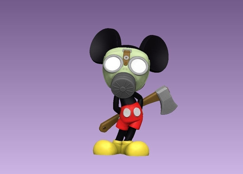 Máscara De Gas De Mickey Mouse - Escultura