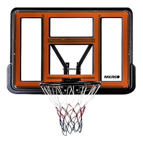 Imagen 1 de 2 de Tablero Aro Basket Merco 44  (110cmx75cm) Lmr Deportes 