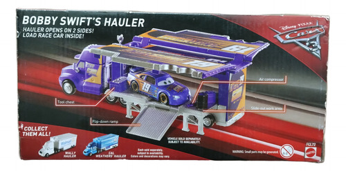 Mattel Cars 1:55 Bobby Swift Hauler Violeta