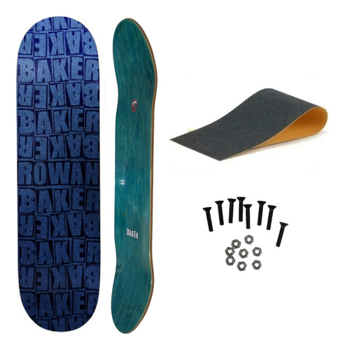 Shape Skate Baker 8.0 Maple Canadense + Lixa Emborrachada