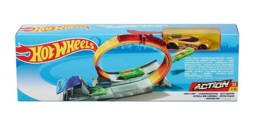 Hot Wheels Pista Lanzador Acrobáticas Con Carro Mattel 