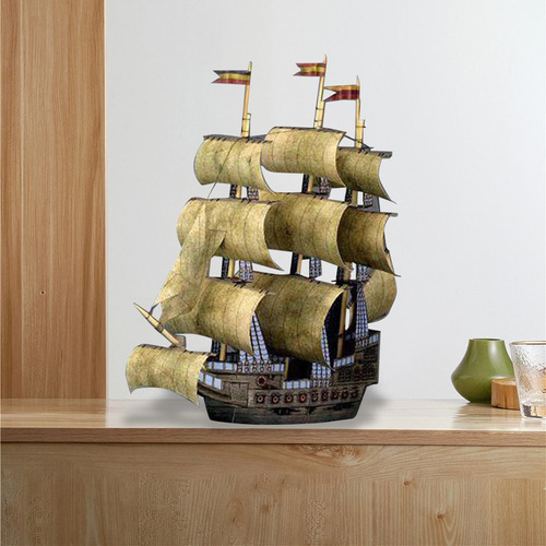 Barco Pirata Artesanía Regalos Barcos De Vela Modelo A