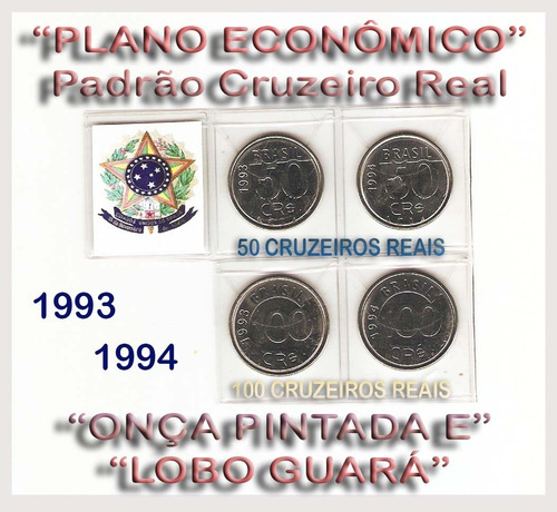 Moedas Onça Pintada E Lobo Guará 1993/1994 Cod-276-a