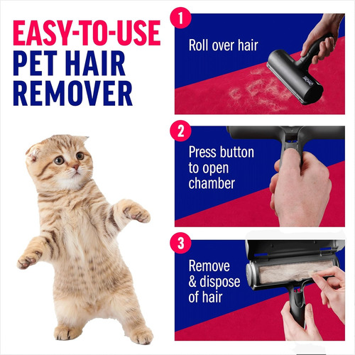 Removedor De Pelo De Mascotas Chom Chom Roller Negro Negro