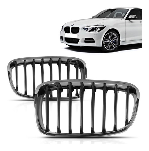 Grade Dianteira Bmw Serie 1 2013 2014 2015 Cromada