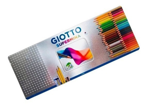 Supermina Giotto 50 Col. Set De Lápices, Caja Metálica