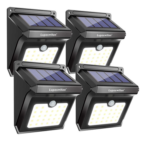 4 Lamparas Solares Para Exterior Con Sensor De Movimiento