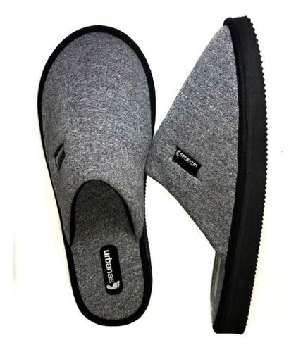 Pantuflas Cerradas Hombre/ Gris Oscuro Urbanas