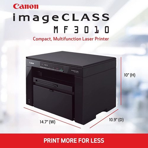 Imagen 4 de 8 de Impresora Multifuncional Canon Mf3010 + Toner Regalo Hp 85a