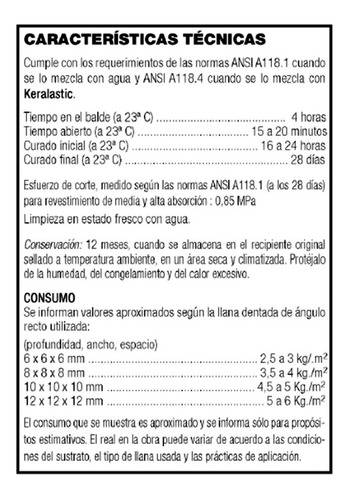 Imagen 4 de 10 de Pegamento Ceramica Impermeable 30kg Adehesivo