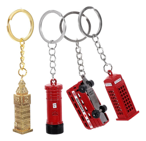 Chaveiros De Londres 4 Peças, Lembranças Britânicas,