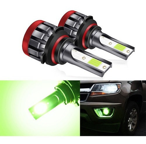Kit Super Brillante De Focos Led Faros Verde H11 9005 9006