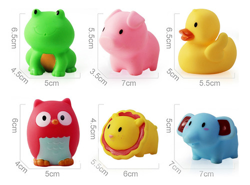 Juego De 7 Juguetes De Baño Para Bebés, Red De Pesca Para Ni