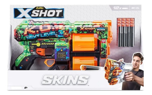 Pistola X-shot Skins Dread Dardos X 12 Art 7299 Loonytoys