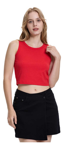 Polera Mujer Sudadera Rojo Fashion's Park