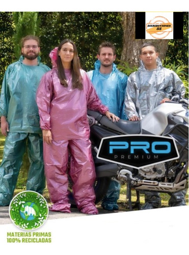 Impermeable Moto Bicicleta Plástico Portable Pro X2