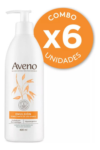 Kit Aveno Emulsion Hidratante X 400ml X 6 Unidades