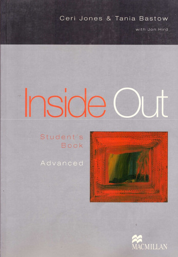 Inside Out Advanced Student's Book: Student's Book Advanced, De Bastow Jones. Editorial Macmillan, Tapa Blanda, Edición 1 En Inglés, 2001