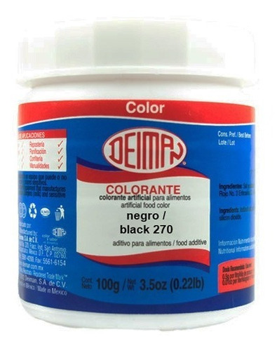 Colorante En Polvo Negro (270) 100gr