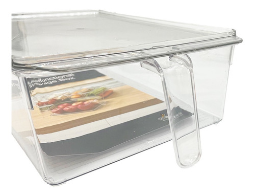 Imagen 6 de 10 de Organizador De Refrigerador Con Tapa Y Mango L