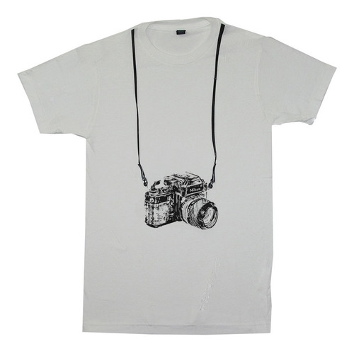 Playera Camiseta Camara Profesional Colgada Fotografia Unisx