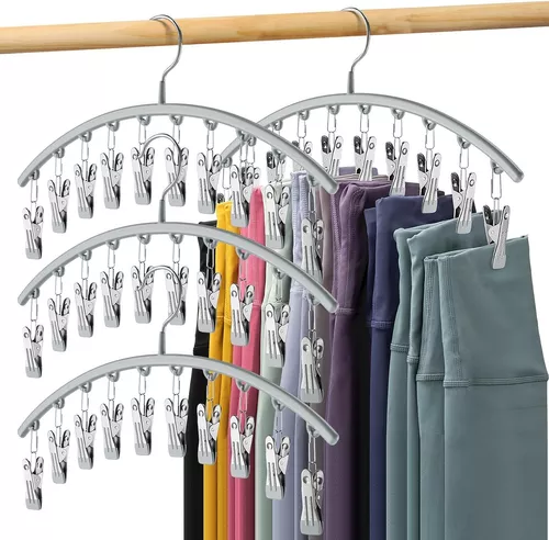 Ganchos perchas para pantalones organizador de ropa colgadores colgar  closet 12