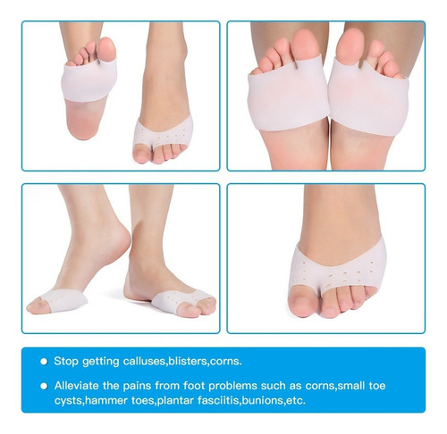 8×protectores Dedo Del Pie, Cubierta Silicona Protecc