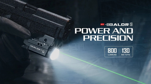 Olight Baldr S Linterna táctica 800 lúmenes 130 m laser verde