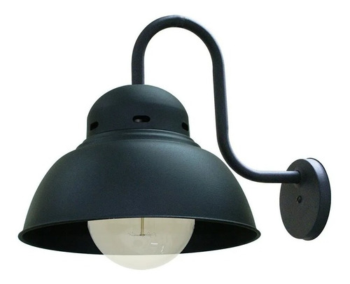 Aplique Pared Galponero Aluminio Vintage Apto Led Ap-131