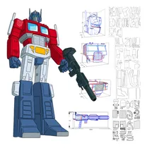 Comprar Traje Optimus Prime G1 + Arma \u002F Papercraft (envio X Mail)